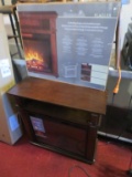 Flagler Infared Heat Fire Place in Wood Cabinet