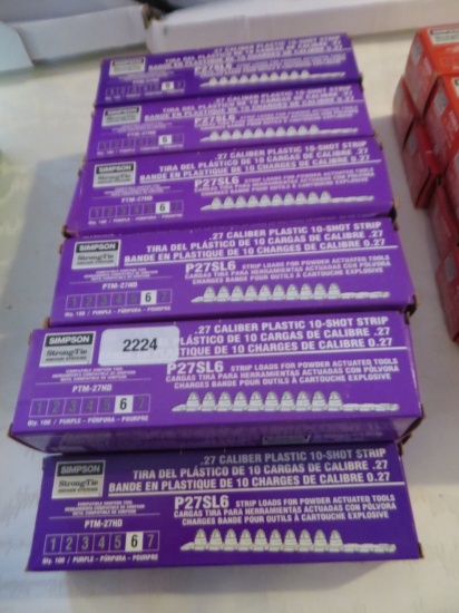 Lot of 11 boxes Simpson .27 Cal Plastic 10shot stp