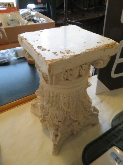 Plaster plant stand