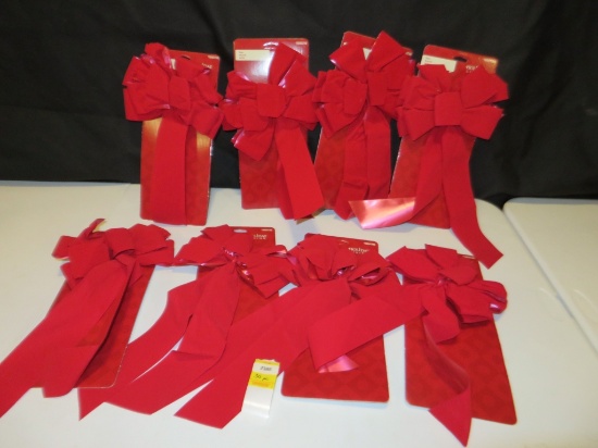 Lot of 30 Holiday Living Red Bows