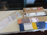Lot of window blinds and shades