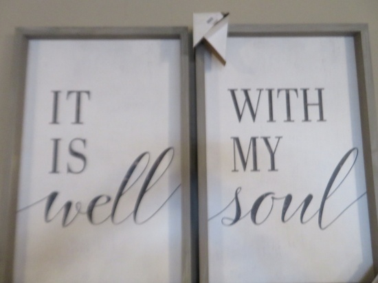 Double Signs "It is well with my Soul"