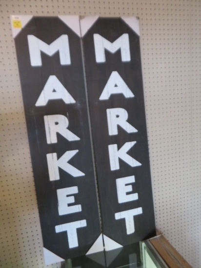 2 " Market" Signs 48 x 12