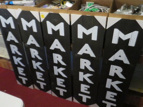 5 " Market " Signs 48 x 12