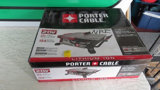 Porter Cable 7" Table Top Wet Tile Saw 20V