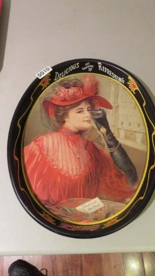 Coca-Cola Tray "1908 Calendar Lady"