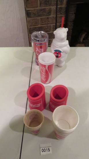 Lot of Coca-Cola Cups & Coozies