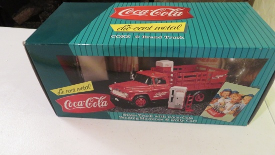 Ertl Coca-Cola Stake Truck, Vending Machine Dolly