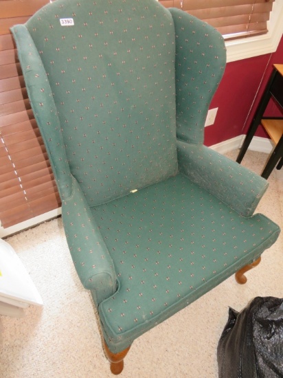 Green Wing Back Side Chair