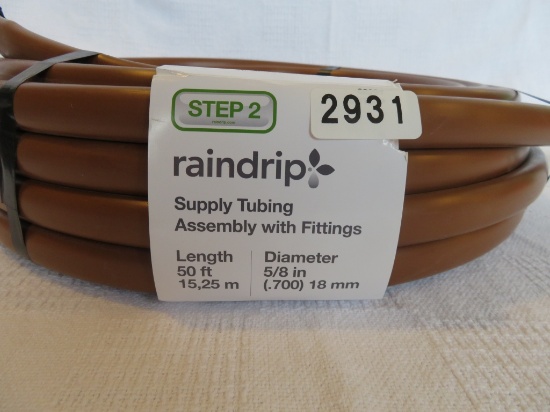 Rain Drip 50 ft Supply Tubing w/ Fittings