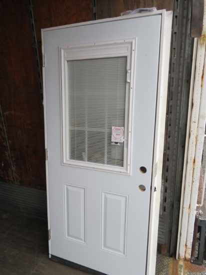 Masonite Steel Entry Door w/ Encased Blind