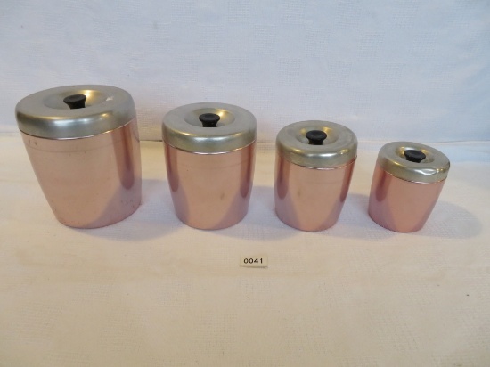 Vintage West Bend Aluminum Canister Set