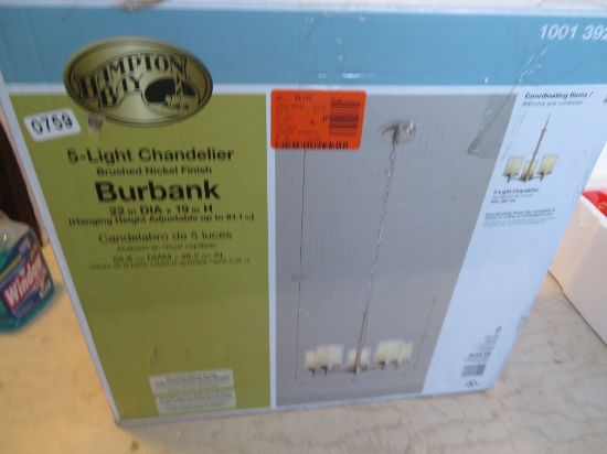 Hampton Bay Burbank 5 Light Chandelier