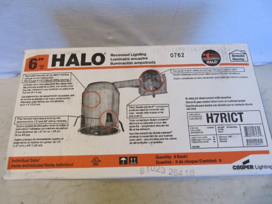Case of 6 HALO 6 in Recessed Light Units