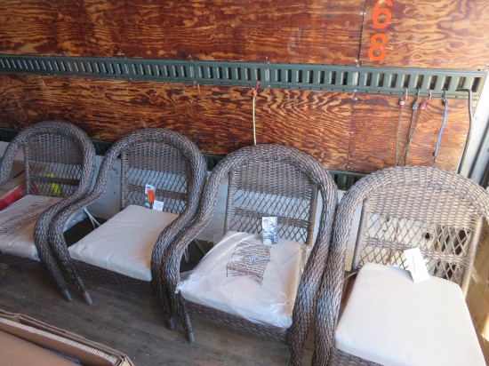 Set of 4 Hampton Bay Stacking Chairs