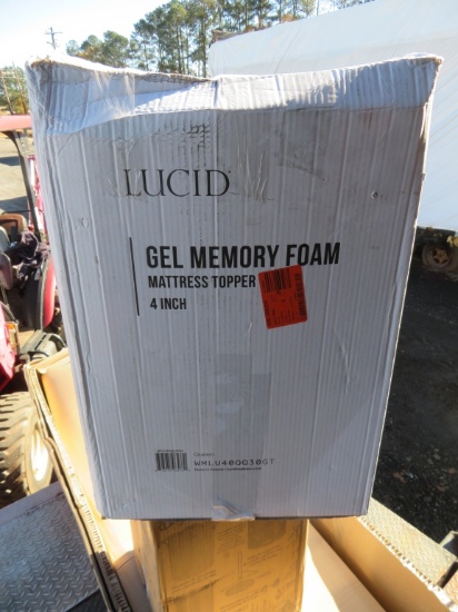 Lucid 4 in Gel Memory Foam Queen Topper