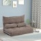 Light Brown Adjustable Folding Futon Sofa Bed