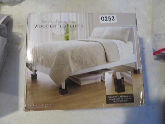 Oden Bed Lifts ( Set of 4, Espresso Finish )