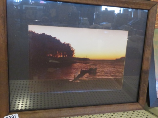 Framed Lake Picture