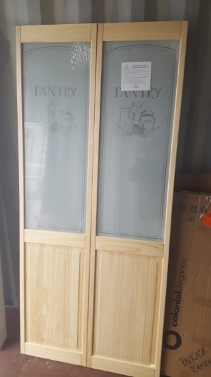 Pinecroft "Pantry Glass" Bi-Fold Door 35.5 x 78.62