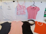 Lot of 7 Womens Tops & 1 Belt