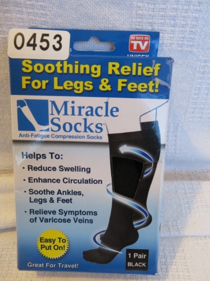 Miracle Socks Black Large / X Large