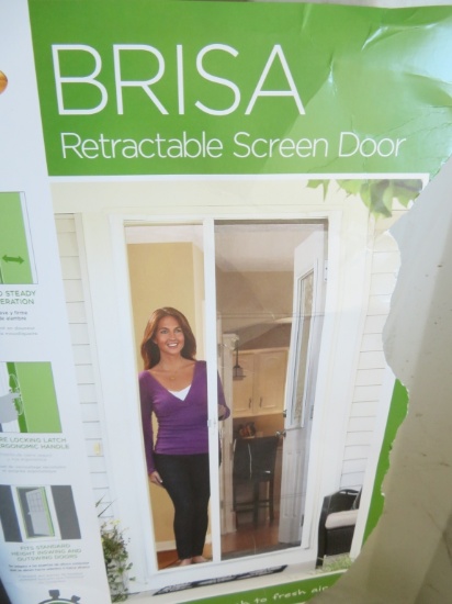 Brisa Retractable Brown Screen Door