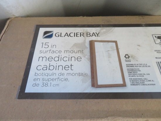 Glacier Bay 15 in Surface Mount Medicine Cabinet
