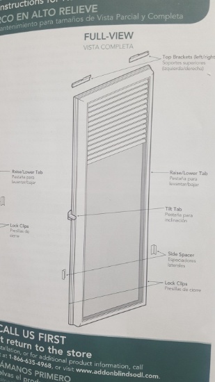 White Cordless Add On Blinds