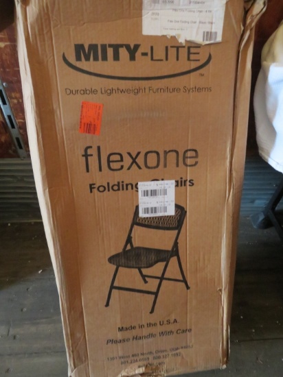 Set of 4 Mity Lite Flexone Folding Chairs