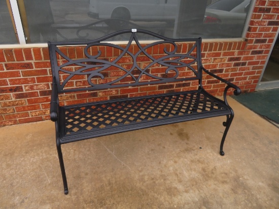 Wrought Iron Garden Bench