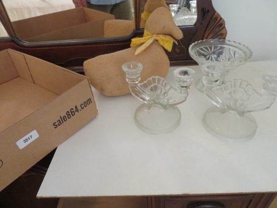 Lot of Decor Items & Candle Holders