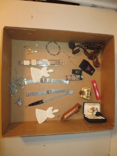 Lot of Jewelry, Watch Bands & Collectibles