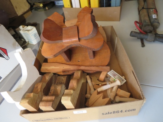 Lot of Wooden Craft Parts
