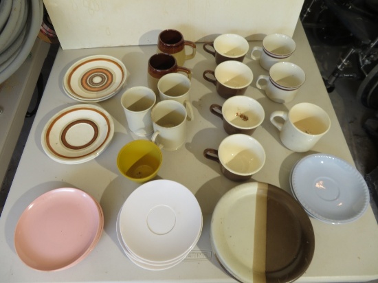 Lot of Dishes, Cups, & Saucers