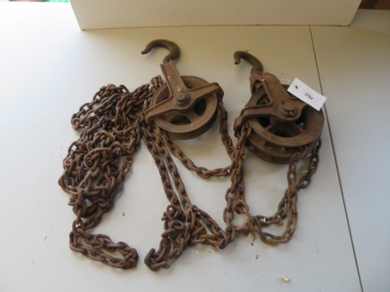 Vintage American Chain & Cable Chain Hoist