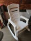 2 Big Easy White Resin Rocking Chairs