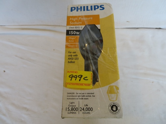 Lot of 3 Philips High Pressure Sodium 150w Bulbs