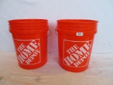 2 Home Depot 5 Gallon Buckets