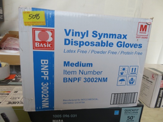 Case of 1000 Vinyl Sunmax Disposable Gloves