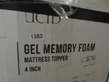 Lucid Gel Memory Foam Mattress Topper 4 in King
