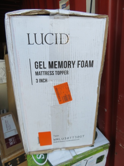 Lucid 3" Gel Memory Foam Mattress Topper