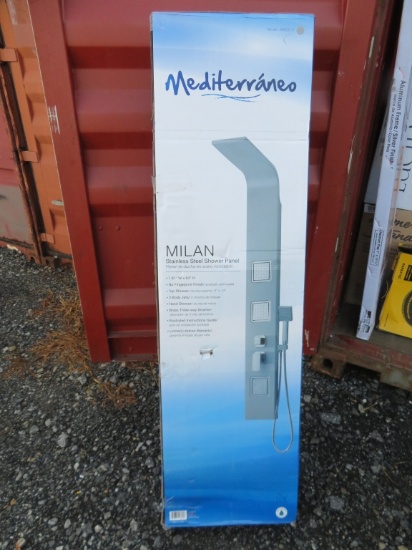 Mediterraneo MILAN Stainless Steel Shower Panel