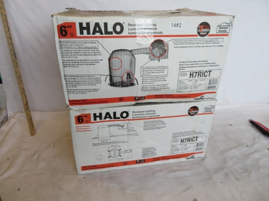 2 Cases of 6 Halo Recessed Light Fixtures
