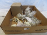 Box Lot  of Drapery Brackets and Finials