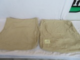Outdoor Seat Cushion Slip Cover Set Oatmeal Color