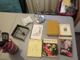 Lot of Cook Books And Kitchen Items