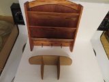 Wood Letter Rack & Shelf