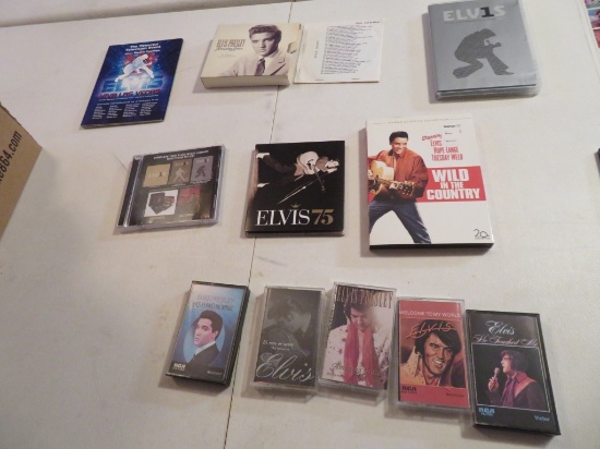 Lot of Elvis Cassettes & CDs