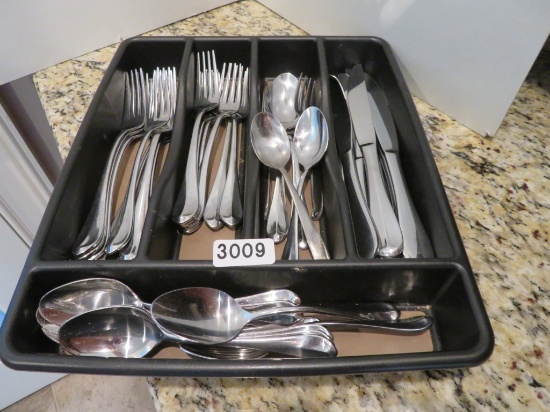 Lot of Flatware & Organizer